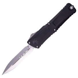 Nóż automatyczny OTF Microtech Combat Troodon Gen III D/E Black Aluminium, Stonewashed M390MK by Tony Marfione (1142-10)