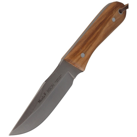 Muela Bison-9.OL Olive Wood Knife, Satin X50CrMoV15
