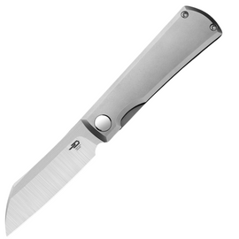 Bestech Bruv Knife White Bead Blasted Titanium, Satin M390 by Galovic Design (BT2401A)