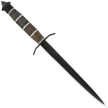 Martinez Albainox Triplex Edge Dagger Aluminium/Wood, Black 3Cr13Mov (32511)