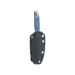 Kubey Dust Devil Knives Blue Micarta, Beadblasted 14C28N by K.C. Spiron (KU357D)