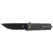 Fox Chnops Knife 3K Carbon Fiber, Black PVD M390 by Riccardo Gobbato (FX-543 CFBR)