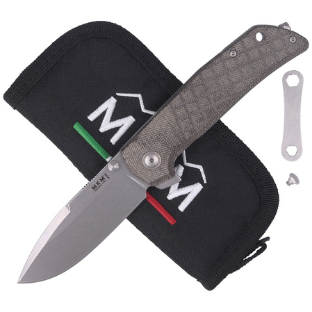 MKM Maximo Green Micarta, Stone Washed by Bob Terzuola (MK MM-GCT)