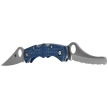 Spyderco Dyad Jr. Lighweight Sprint Run Knife Cobalt Blue FRN, Satin CPM SPY27 by Sal Glesser (C39PSCBL)