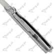 Nóż składany RikeKnife Framelock Gray Titanium, Satin M390 (RK1707T-P)