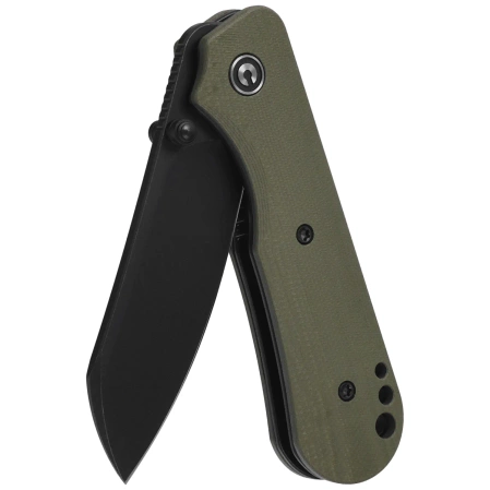 Civivi Crabby Knife OD Green G10, Black Stonewashed 14C28N by Ken Onion Jr. (C24055-1)