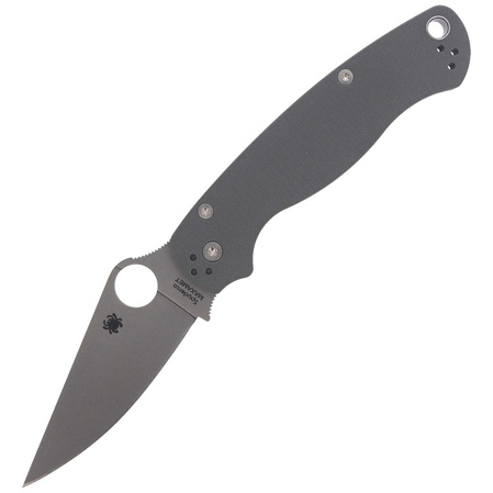 Spyderco Para Military 2 G-10 Dark Gray Maxamet Plain (C81GPDGY2)