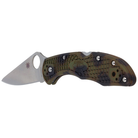 Nóż składany Spyderco Delica 4 FRN Zome Green, Plain VG-10 (C11ZFPGR)
