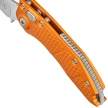 Microtech Stitch-A S/E Automatic Knife Orange Tangerine Tri-Grip Aluminum, Stonewashed by Borka Blades and Tony Marfione (169-10OT)