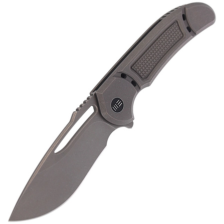 WE Knife Minax Gray Titanium, Gray Stonewashed CPM 20CV by Ferrum Forge (2007B)