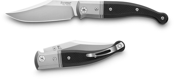LionSteel Gitano Black G10 / Satin Blade (GT01 GBK)