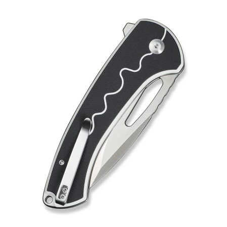 Nóż składany Sencut Squiggy White / Black G10, Satin 9Cr18MoV (S24082A-1)