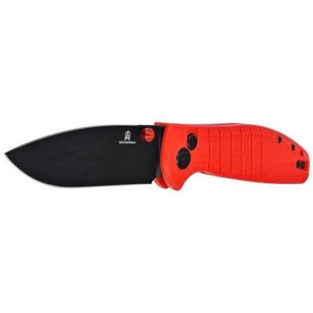 Bestechman Knife Goodboy Red G10, Black PVD D2 by Keanu Alfaro (BMK04L)