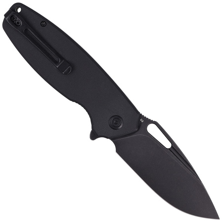 Nóż Kubey Knife Tityus, Black G10, Dark Stonewashed D2 (KU322C)