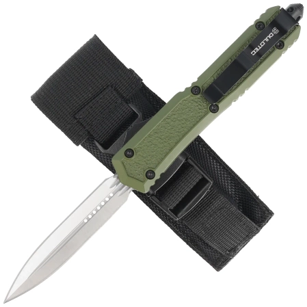 Dulotec OTF Automatic Knife OD Green Aluminium, Satin 3Cr13MoV (K188A-GR)