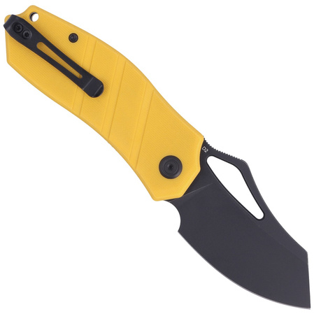 Nóż składany Kubey Ceyx Yellow G10, Darkwashed D2 (KU335C)