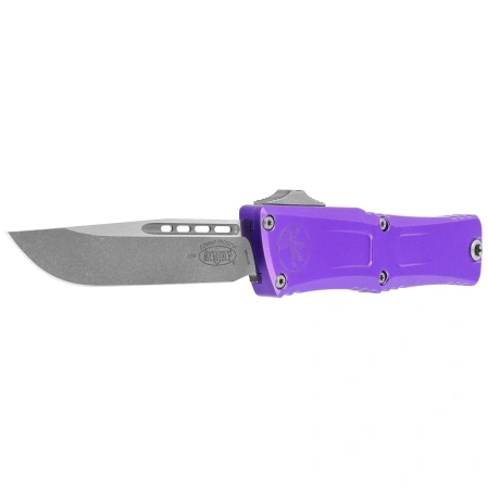 Nóż automatyczny OTF Microtech Combat Troodon Gen III S/E Purple Aluminium, Apocalyptic M390MK by Tony Marfione (1143-10APPU)
