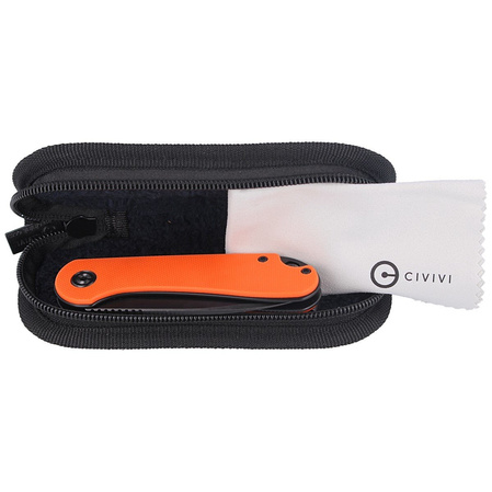 Nóż CIVIVI Elementum Flipper Orange G10, Black Stonewashed (C907Y)