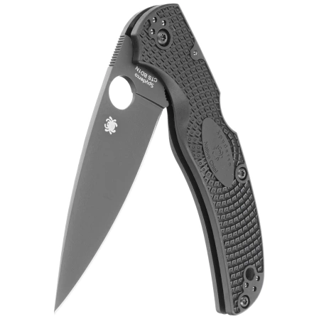 Spyderco Native Chief Black FRN, DLC CTS BD1N by Sal, Eric Glesser (C244PBBK)