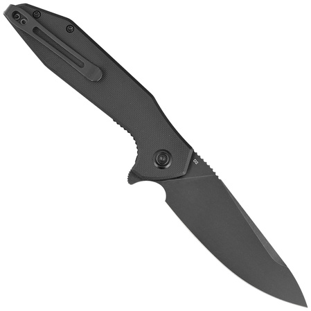 Kubey Nova LL KU117B Knife Black G10, Black Stonewashed D2