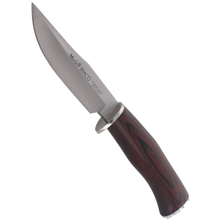 Muela Braco-11R Pakka Wood Knife, Satin X50CrMoV15