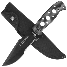 K25 RK-31824 Knife Grey Aluminum, Black Titanium 7Cr17Mov