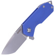 Kubey Knife Kubey Knife Campe, Blue G10, Sandblast D2 (KU203D)