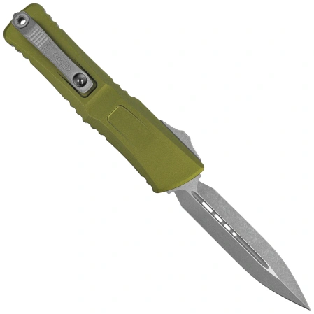 Nóż automatyczny OTF Microtech Combat Troodon Gen III D/E OD Green Aluminium, Apocalyptic M390MK by Tony Marfione (1142-10APOD)