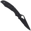 Spyderco Byrd Cara Cara 2 Stainless, Black Blade Combination (BY03BKPS2)
