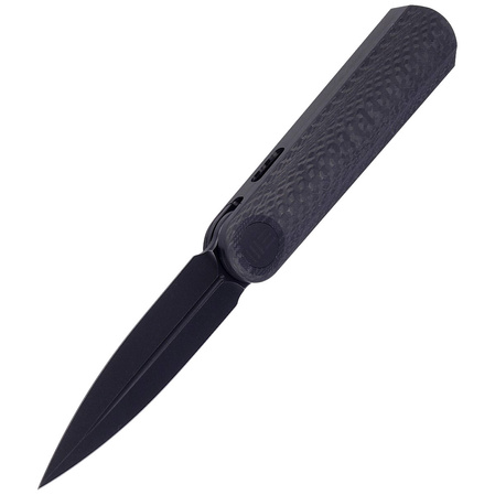 Nóż WE Knife Eidolon Dagger Twill Carbon Fiber, Black Stonewashed by Justin Lundquist (WE19074B-C)