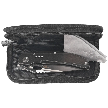 Bestech Exploit Black Titanium Knife, Satin CPM S35VN by Todd Knife and Tool (BT2005B)