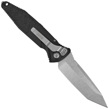 Microtech Socom Elite Auto T/E Knife Black Aluminum, Stonewashed M390 by Tony Marfione (161A-10)