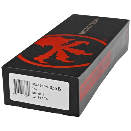 Microtech UTX-85 Gen IV D/E OTF Knife Tan Aluminum, Black M390MK by Tony Marfione (12324-1TA)