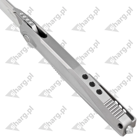 Nóż składany RikeKnife Framelock Gray Titanium, Satin M390 (RK1707T-P)