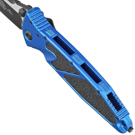 Microtech Socom Elite S/E-M Knife Blue Aluminum, Black M390MK by Tony Marfione (160-1BL)