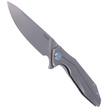 Nóż składany Kubey Nova Frame Lock Gray Titanium, Beadblasted 14C28N (KB235F)