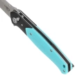 Nóż składany Bestech Swordfish Black/Light Blue G10, Satin 14C28N (BG62F)