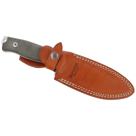 LionSteel M5 Green Canvas Micarta, Satin Blade Sleipner (M5 CVG)