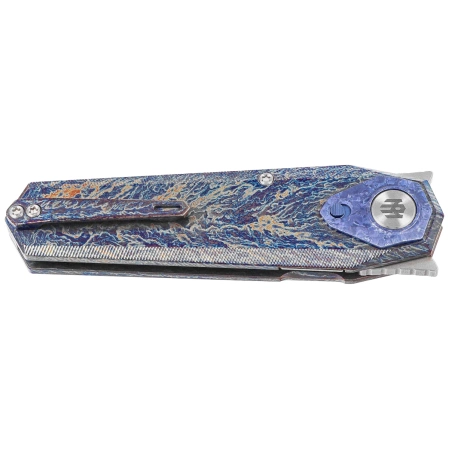 Nóż składany Remette Infinite Power Firing Titanium, Hand Grinding Pearlescent M390 (RTIP-M)