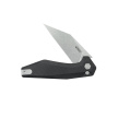 Kubey Fenrir Knife Black G10, Stonewashed 14C28N by Damned Designs (KU393A)