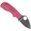 Spyderco Squeak Lightweight Pink PlainEdge Knife (C154PPN)