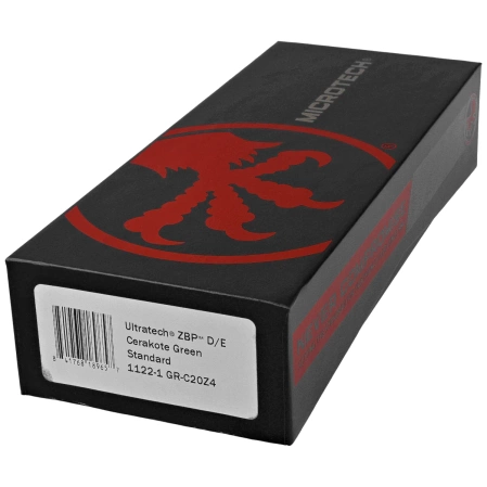 Microtech Ultratech Gen III ZBP D/E OTF Knife Green Cerakote Aluminum, Green Cerakote M390MK by Tony Marfione (1122-1GR-C20Z4)