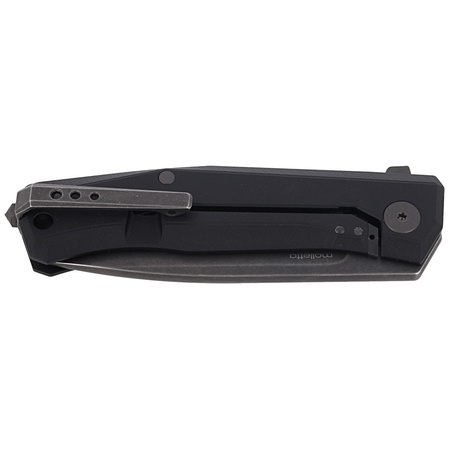 Nóż składany LionSteel Myto Black Aluminium, PVD/Stonewashed M390 by Molletta (MT01A BB)
