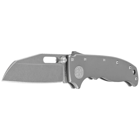 Nóż składany Demko AD20.5 Shark Foot Smooth Titanium, Stonewashed CPM 20CV by Andrew Demko (205-20CV-TI-SF)