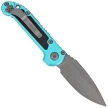 Microtech LUDT Gen III S/E Automatic Knife Turquoise Aluminum, Apocalyptic M390MK by Tony Marfione (1135-10APTQ)