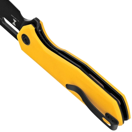 Nóż składany Kubey Atlas Yellow G10, Blackwashed 14C28N by Jelly Jerry (KU328E)