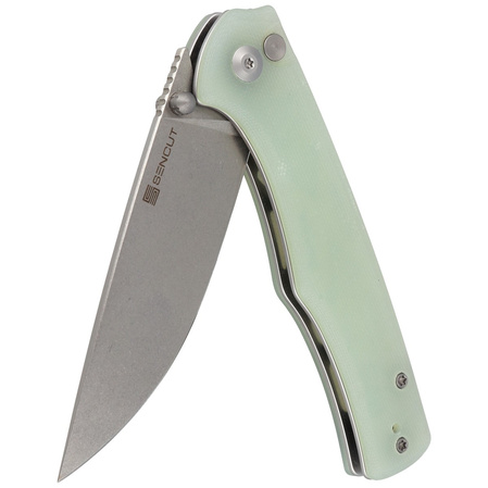Sencut Crowley Natural G10, Stonewashed D2 (S21012-1)