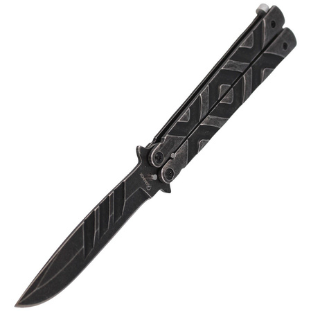 Nóż motylek Martinez Albainox Balisong Stone, Gray Stonewashed (02105)