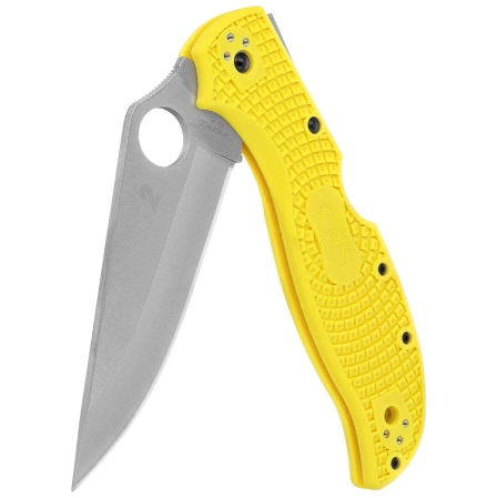 Spyderco Stretch 2 XL Lightweight Salt Knife Yellow FRN, Satin H-2 by Sal Glesser (C258PYL)