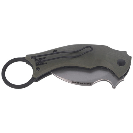Nóż FOX Karambit Black Bird by Bastinelli G10 OD Green, Stone Washed (FX-591 ODSW)